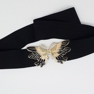 Accessories - Vintage butterfly clasp stretch belt Accessories - Vintage butterfly clasp stretch belt